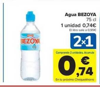 Carrefour Agua bezoya oferta