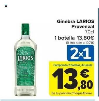 Carrefour Ginebra larios provenzal oferta