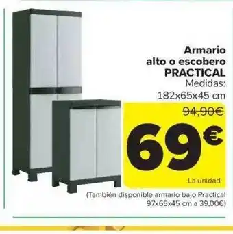 Carrefour Armario alto o escobero practical oferta