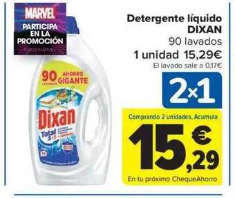 Carrefour Detergente líquido dixan oferta