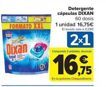 Carrefour Detergente cápsulas dixan oferta