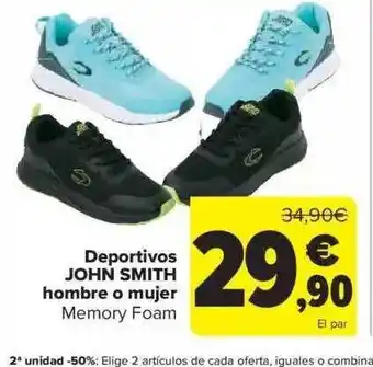Carrefour Deportivos john smith hombre o mujer oferta
