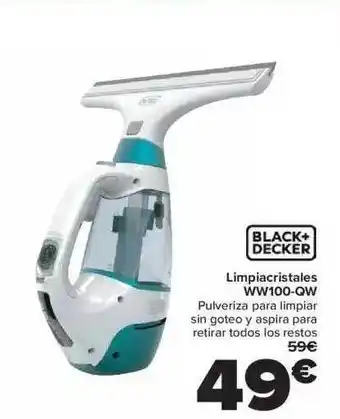 Carrefour Limpiacristales ww100-qw black+decker oferta