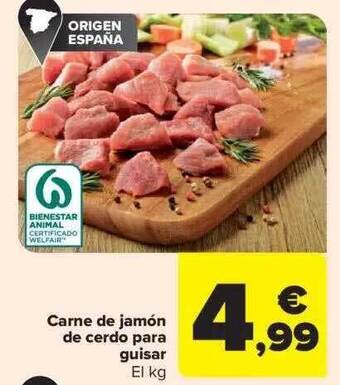Carrefour Carne de jamón de cerdo para guisar oferta