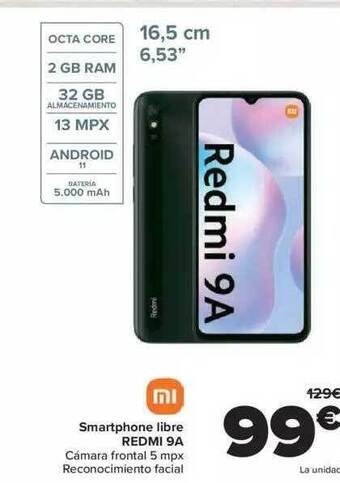 Carrefour Smartphone libre redmi 9a oferta
