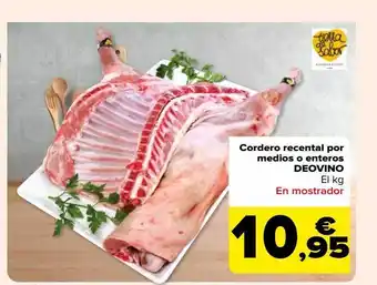 Carrefour Cordero recental por medio o entero deovino oferta