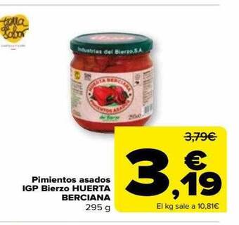 Carrefour Pimientos asados igp bierzo huerta berciana oferta
