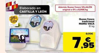 Carrefour Queso fresco tradicional mama vaca oferta