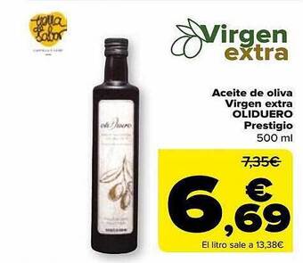 Carrefour Aceite de oliva virgen extra oliduero prestigio oferta