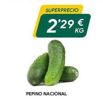 Masymas Pepino nacional oferta