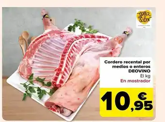 Carrefour Cordero recental por medios o enteros deovino oferta