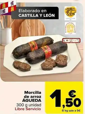 Carrefour Morcilla dea rroz águeda oferta