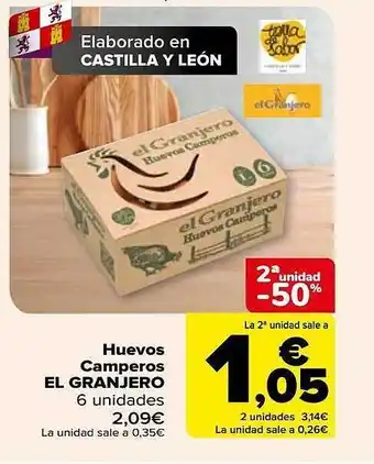 Carrefour Huevos camperos el granjero oferta