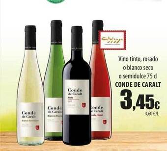 SPAR Lanzarote Vino tinto rosado o blanco seco o semidulce conde de caralt oferta