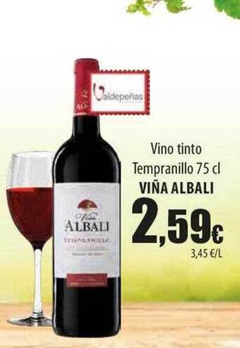 SPAR Lanzarote Vino tinto tempranillo viña albali oferta