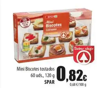 SPAR Lanzarote Mini biscotes tostados 60 spar oferta