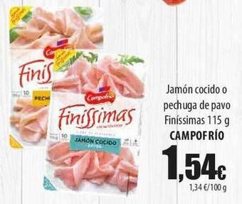 SPAR Lanzarote Jamón cocido o pechuga de pavo finíssimas campofrío oferta