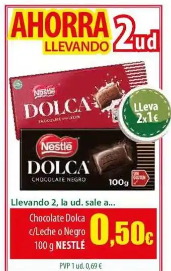 SPAR Lanzarote Chocolate dolca c-leche o negro nestlé oferta