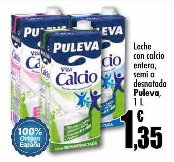 Unide Supermercados Leche con calcio entera semi o desnatada puleva oferta