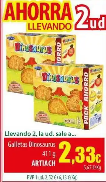 Galletas dinosaurus artiach