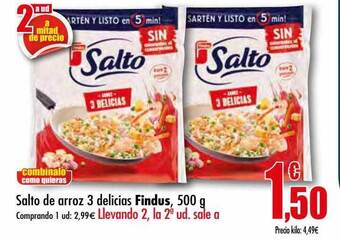 Unide Supermercados Salto de arroz 3 delicias findus oferta