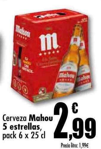 Unide Supermercados Cerveza mahou 5 estrellas oferta