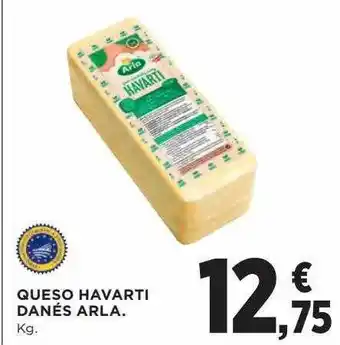 Hipercor Queso havarti danés arla oferta