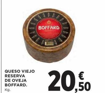 Hipercor Queso viejo reserva de oveja boffard oferta