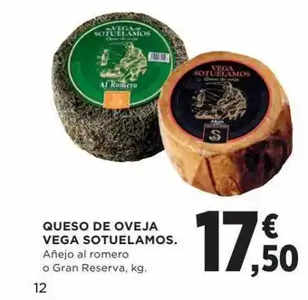 Hipercor Queso de oveja vega sotuelamos oferta