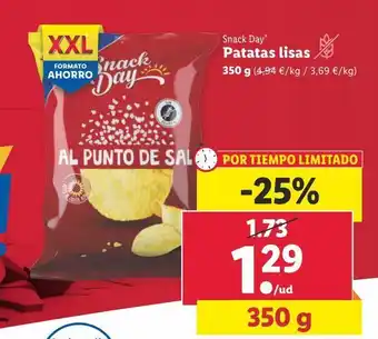 Lidl Patatas lisas snack day oferta