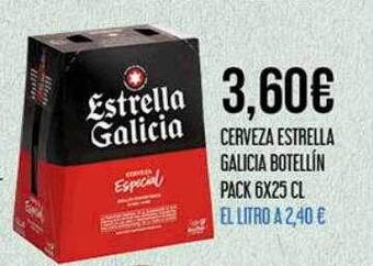 Claudio Cerveza estrella galicia botellín pack 6 oferta