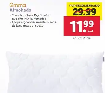 Lidl Almohada emma 50x75 oferta