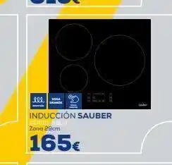 Tiendas Electrón Ell inducción sauber riel-6600 zona 29cm 165€ oferta