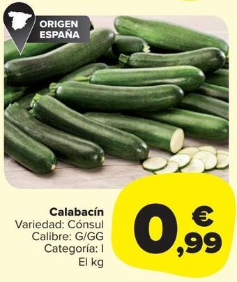 Carrefour Market Calabacín oferta