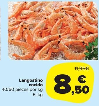 Carrefour Market Langostino cocido oferta