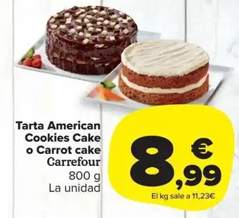 Carrefour Market Tarta american cookies cake o carrot cake carrefour oferta