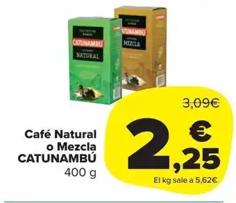 Carrefour Market Café natural o mezcla catunambu oferta
