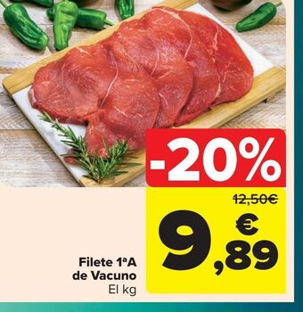 Carrefour Filete 1ªa de vacuno oferta