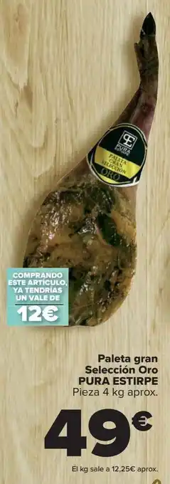 Carrefour Paleta gran selección oro pura estirpe oferta