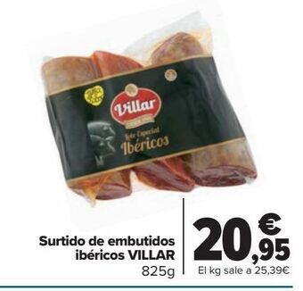 Carrefour Surtido de embutidos ibéricos villar oferta