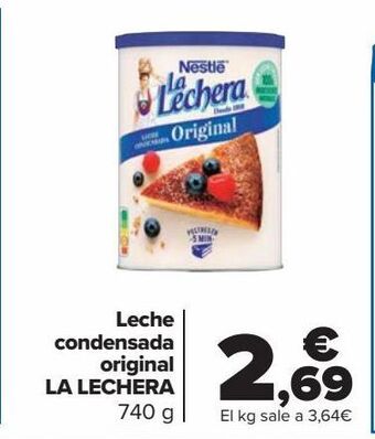 Carrefour Leche condensada original la lechera oferta