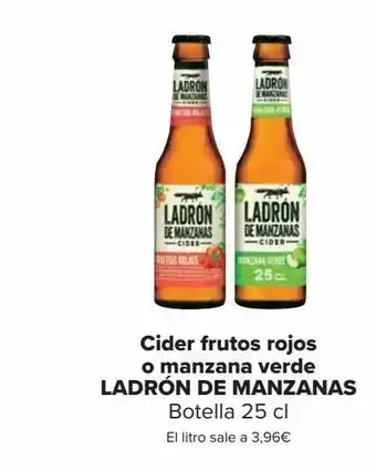 Carrefour Cider frutos rojos o manzana verde ladrón de manzanas oferta