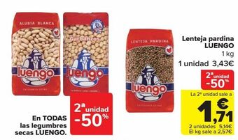 Carrefour Lenteja pardina luengo oferta