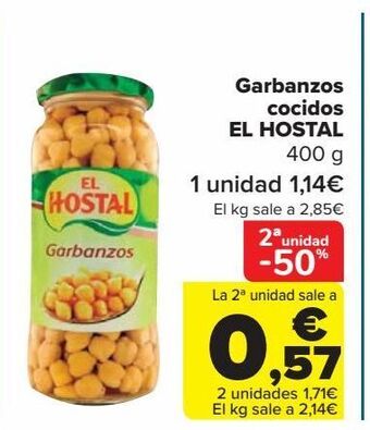 Carrefour Garbanzos cocidos el hostal oferta