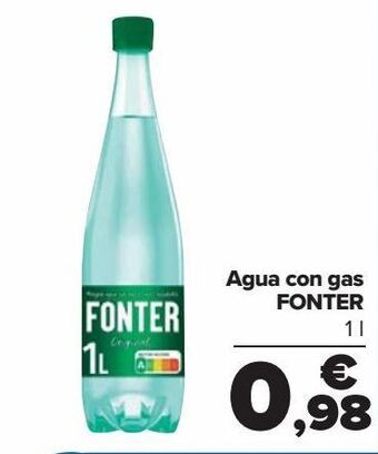 Carrefour Agua con gas fonter oferta