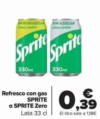 Carrefour Refresco con gas sprite o sprite zero oferta