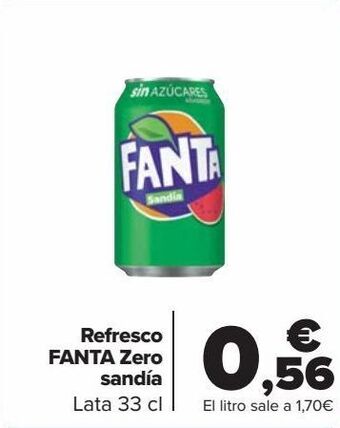 Carrefour Refresco fanta zero sandía oferta