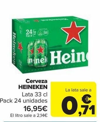Carrefour Cerveza heineken oferta