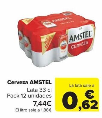 Carrefour Cerveza amstel oferta