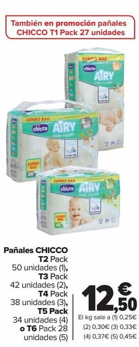 Carrefour Pañales chicco oferta